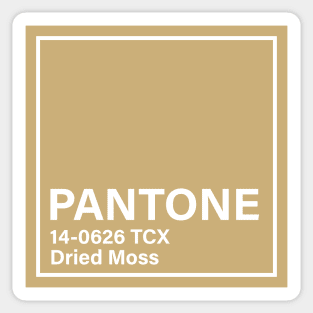 pantone 14-0626 TCX Dried Moss Sticker